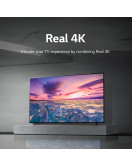 تلفزيون 4K الترا اتش دي مقاس 50 بوصة من سلسلة UQ7500 بشاشة سينما وتقنية 4K اكتيف وتقنية المدى الديناميكي العالي HDR وويب او اس والذكاء الاصطناعي ثينكيو 50UQ75006LG جديد 2022 من ال جي، أسود